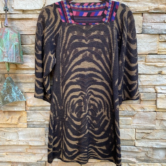 🇪🇸 Aldomartins Animal Print and Geometric Tunic - Picture 6 of 9